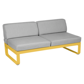 BELLEVIE 2-SEATER CENTRAL MODULE-FLANNEL GREY CUSHION