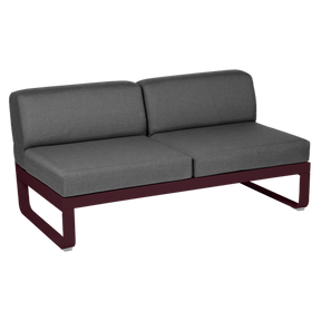 BELLEVIE 2-SEATER CENTRAL MODULE-GRAPHITE GREY CUSHION