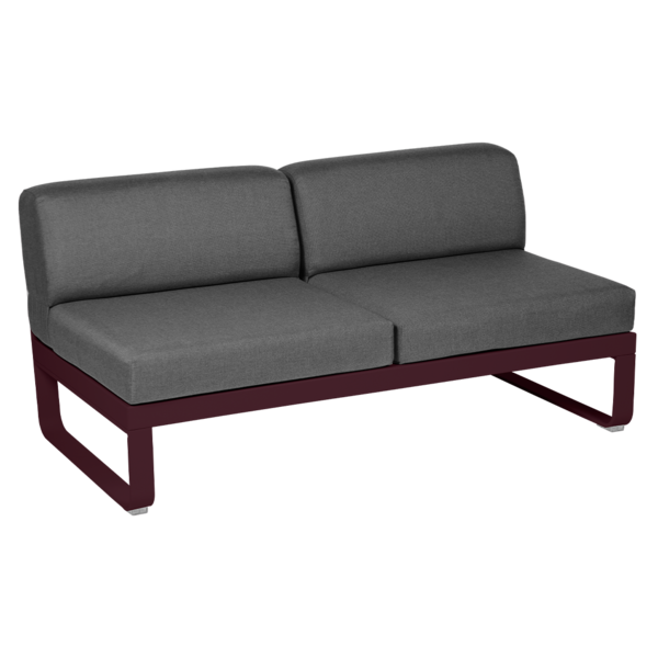 BELLEVIE 2-SEATER CENTRAL MODULE-GRAPHITE GREY CUSHION