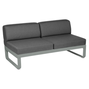 BELLEVIE 2-SEATER CENTRAL MODULE-GRAPHITE GREY CUSHION