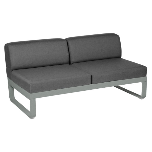 BELLEVIE 2-SEATER CENTRAL MODULE-GRAPHITE GREY CUSHION