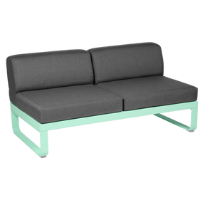 BELLEVIE 2-SEATER CENTRAL MODULE-GRAPHITE GREY CUSHION