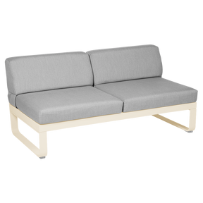 BELLEVIE 2-SEATER CENTRAL MODULE-FLANNEL GREY CUSHION