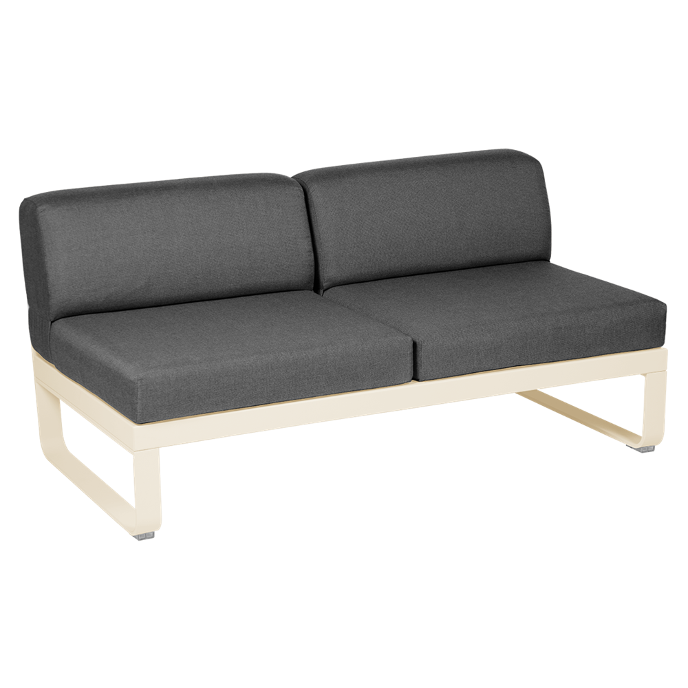 BELLEVIE 2-SEATER CENTRAL MODULE-GRAPHITE GREY CUSHION