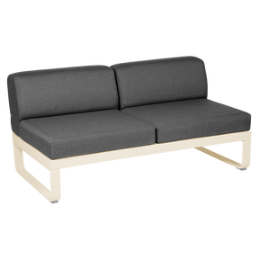 BELLEVIE 2-SEATER CENTRAL MODULE-GRAPHITE GREY CUSHION