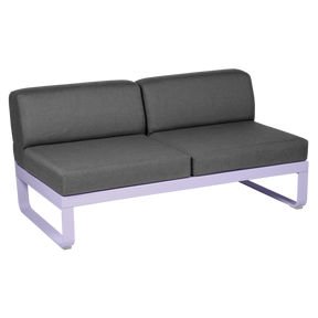 BELLEVIE 2-SEATER CENTRAL MODULE-GRAPHITE GREY CUSHION