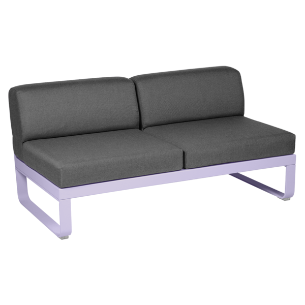 BELLEVIE 2-SEATER CENTRAL MODULE-GRAPHITE GREY CUSHION