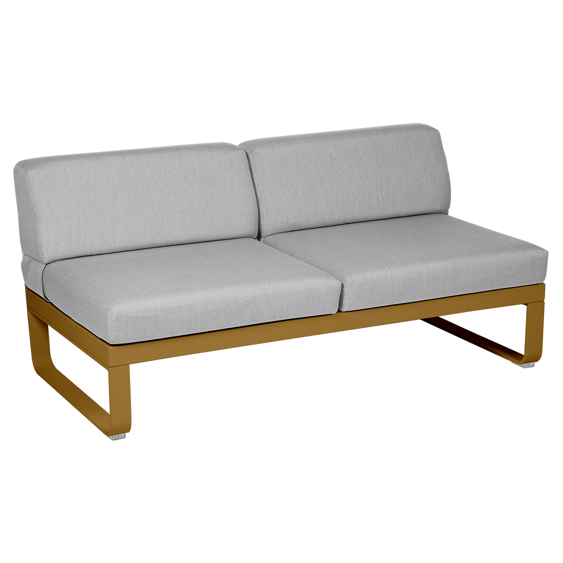 BELLEVIE 2-SEATER CENTRAL MODULE-FLANNEL GREY CUSHION