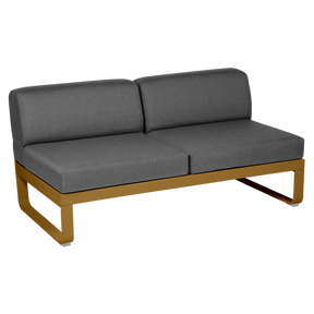 BELLEVIE 2-SEATER CENTRAL MODULE-GRAPHITE GREY CUSHION