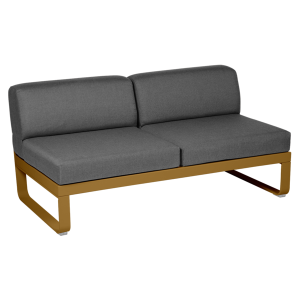 BELLEVIE 2-SEATER CENTRAL MODULE-GRAPHITE GREY CUSHION