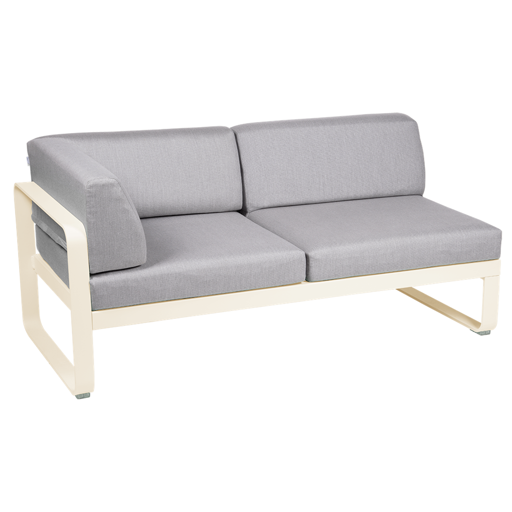 BELLEVIE 2-SEATER LEFT CORNER MODULE-FLANNEL GREY CUSHION