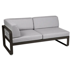 BELLEVIE 2-SEATER LEFT CORNER MODULE-FLANNEL GREY CUSHION