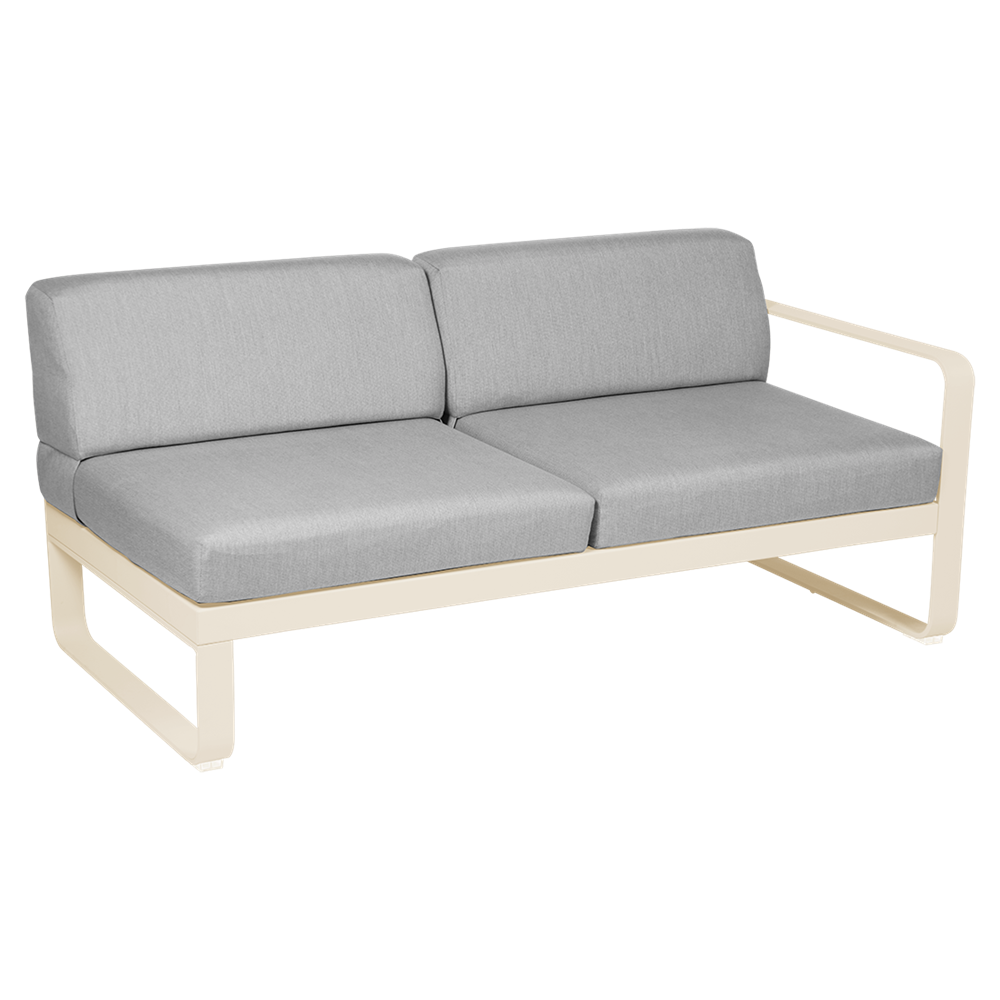 BELLEVIE 2-SEATER RIGHT MODULE-FLANNEL GREY CUSHION