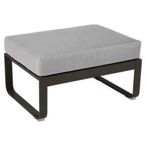 BELLEVIE 1-SEATER OTTOMAN-FLANNEL GREY CUSHION