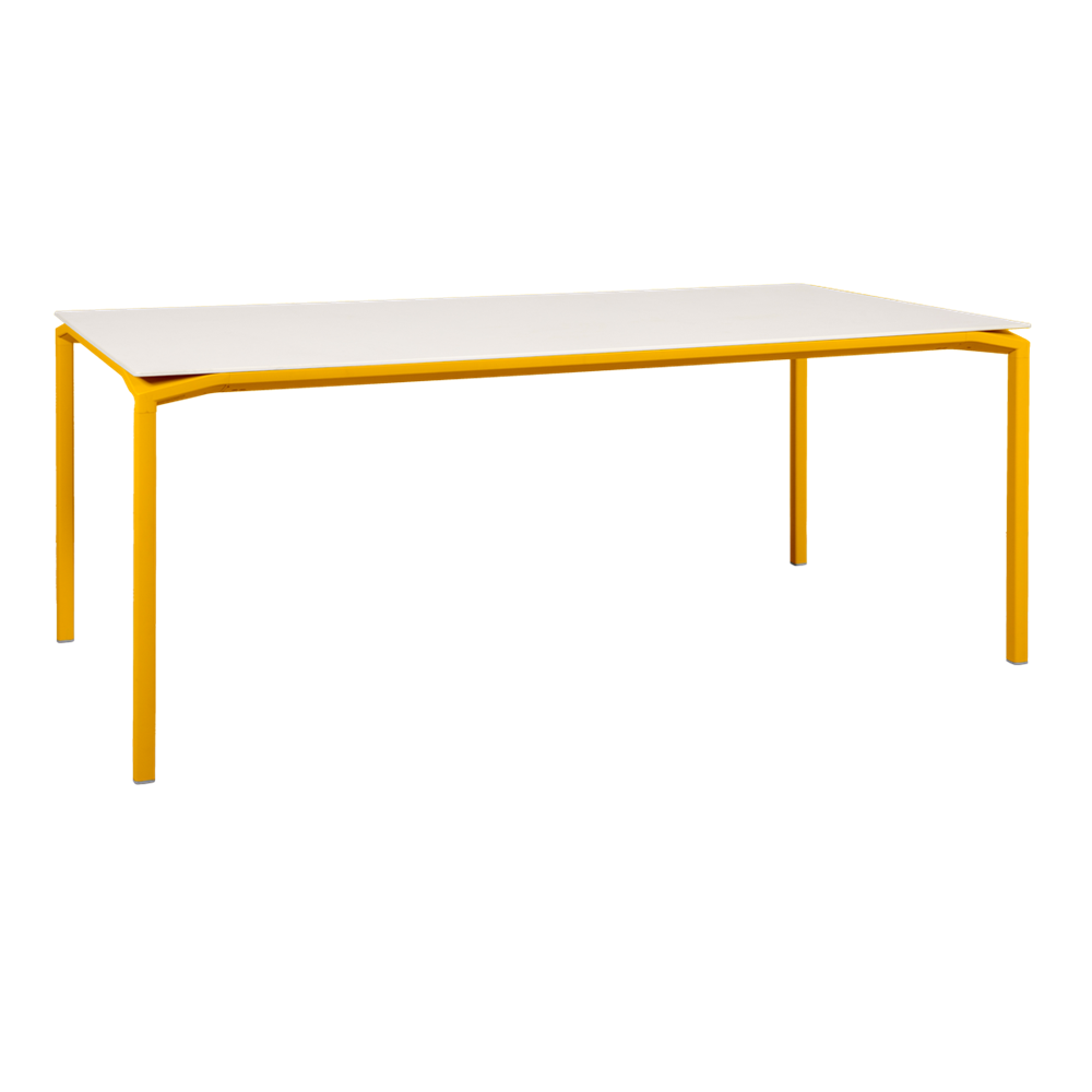 CALVI AERIS MINERAL TABLE 195 X 95 CM-WHITE/CREAM