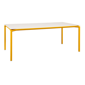 CALVI AERIS MINERAL TABLE 195 X 95 CM-WHITE/CREAM