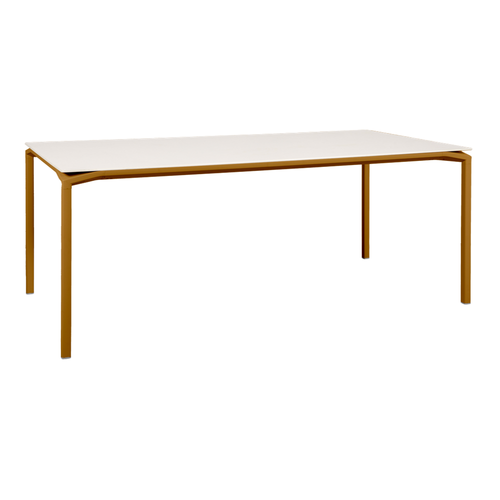 CALVI AERIS MINERAL TABLE 195 X 95 CM-WHITE/CREAM