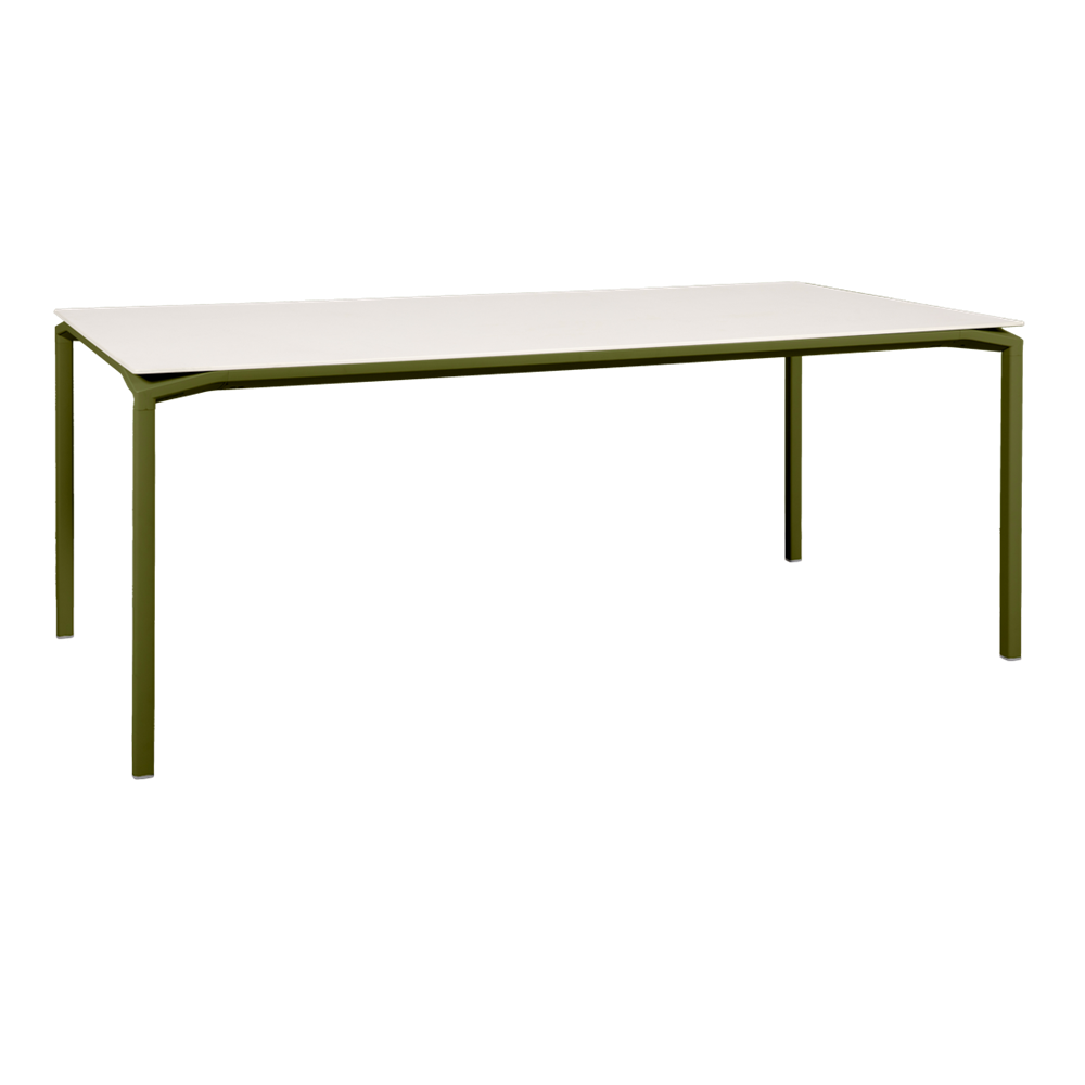 CALVI AERIS MINERAL TABLE 195 X 95 CM-WHITE/CREAM
