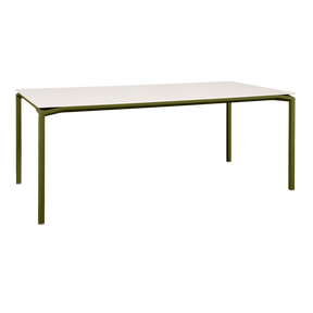 CALVI AERIS MINERAL TABLE 195 X 95 CM-WHITE/CREAM