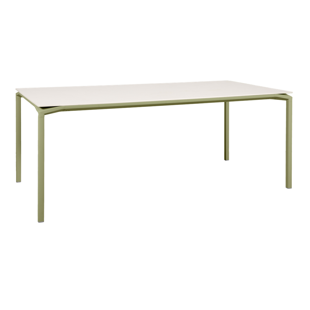 CALVI AERIS MINERAL TABLE 195 X 95 CM-WHITE/CREAM