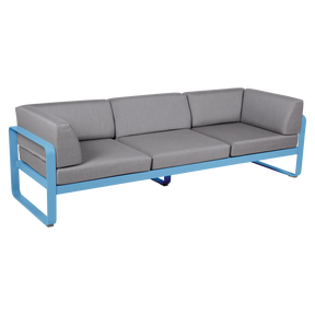 BELLEVIE 3-SEATER CLUB SOFA-FLANNEL GREY CUSHION