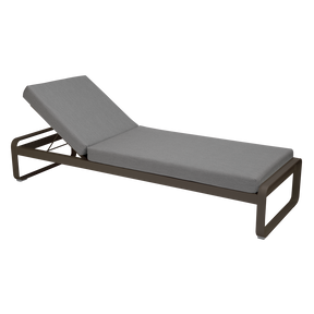 BELLEVIE SUNLOUNGER-FLANNEL GREY CUSHION