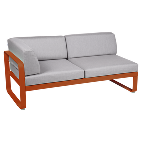 BELLEVIE 2-SEATER LEFT CORNER MODULE-FLANNEL GREY CUSHION