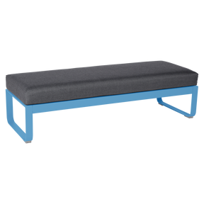 BELLEVIE 2-SEATER OTTOMAN-GRAPHITE GREY CUSHION