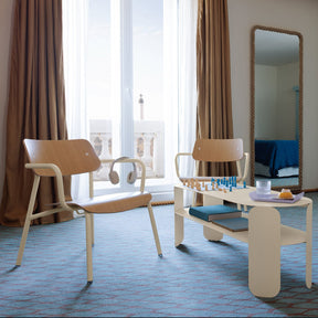 STUDIE OAK LOUNGE ARMCHAIR