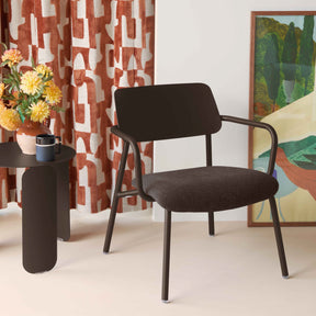 STUDIE FABRIC LOUNGE ARMCHAIR