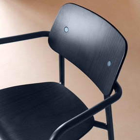 STUDIE STAINED WOODEN ARMCHAIR