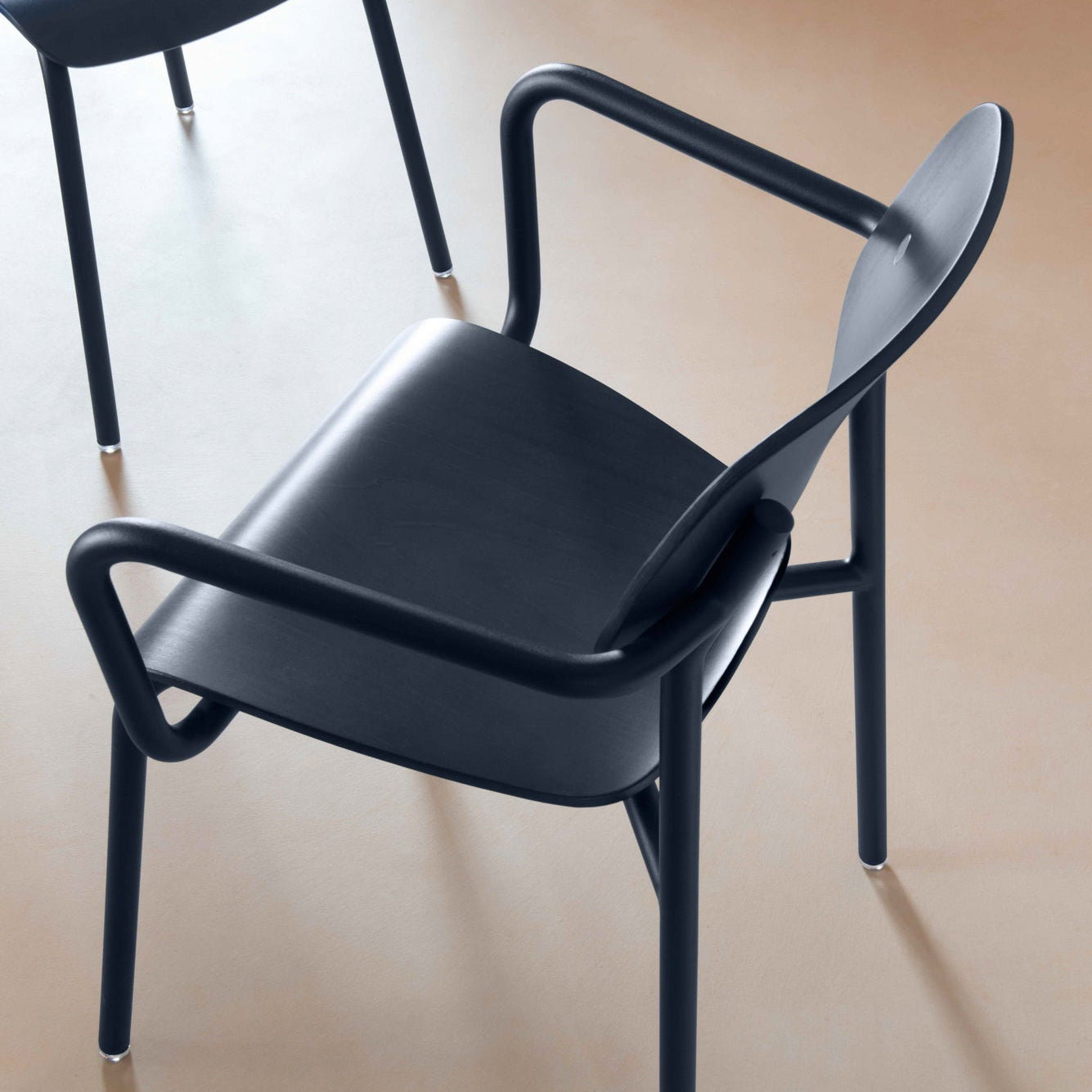 STUDIE STAINED WOODEN ARMCHAIR