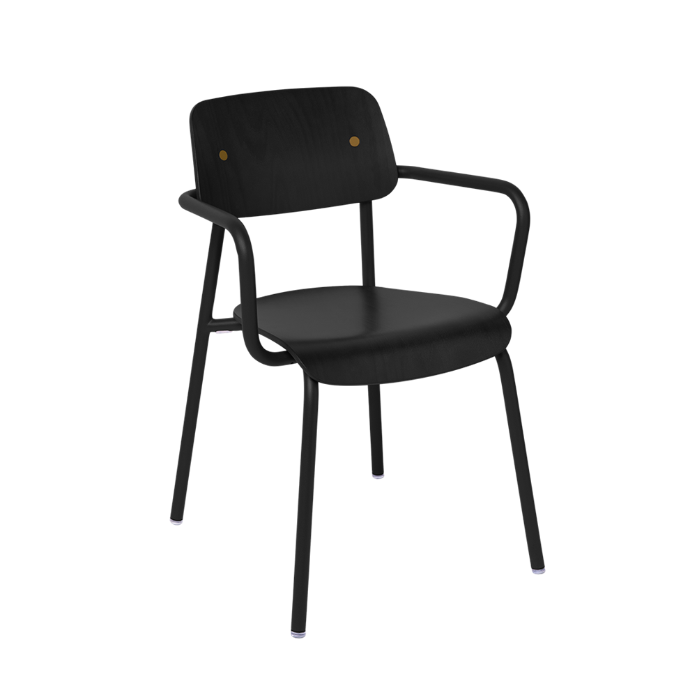 STUDIE STAINED WOODEN ARMCHAIR