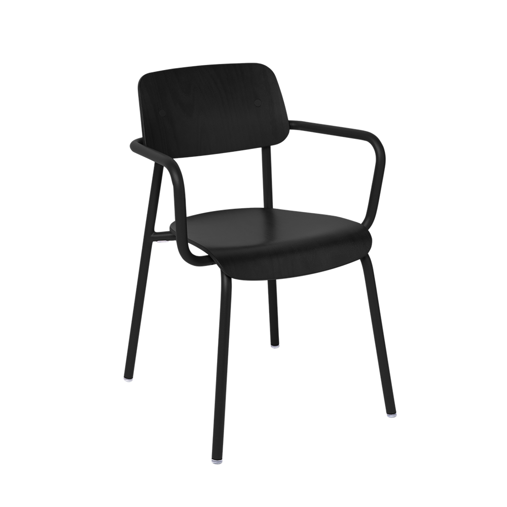STUDIE STAINED WOODEN ARMCHAIR