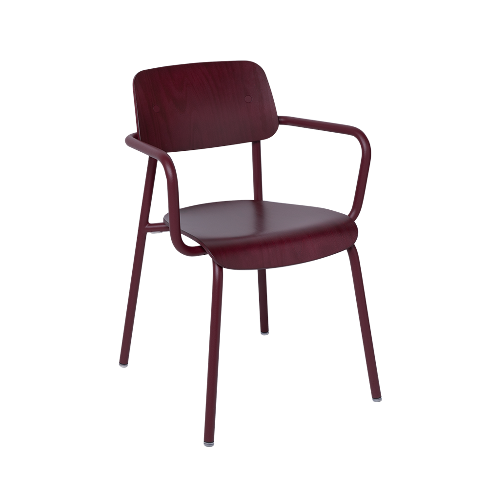 STUDIE STAINED WOODEN ARMCHAIR