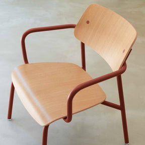 STUDIE OAK LOUNGE ARMCHAIR