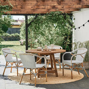 George Teak Round Dining Table 120cm