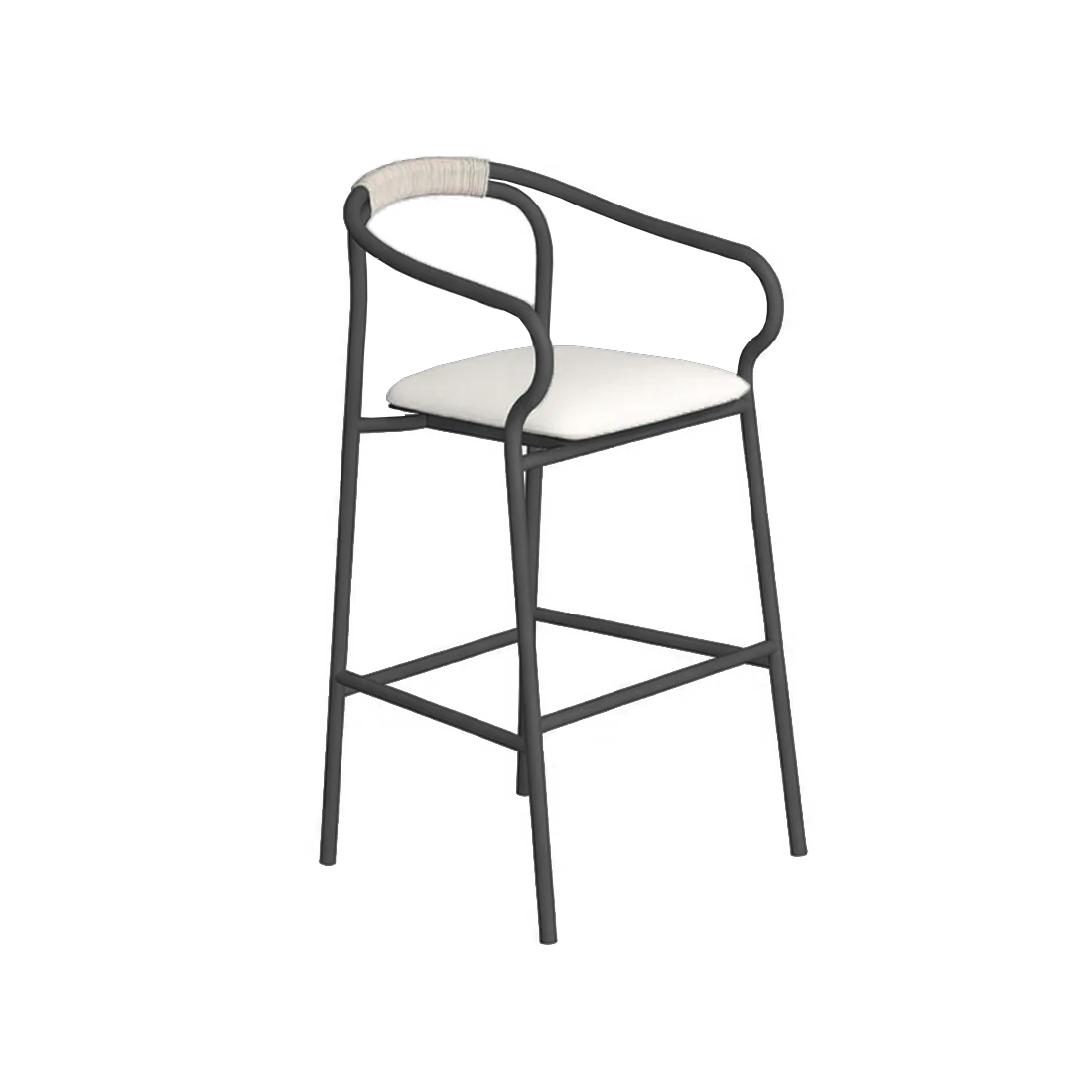 Salo Stool with Backrest