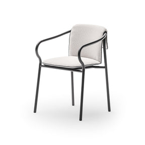 Salo Dining Armchair with Seat and Back Cushion