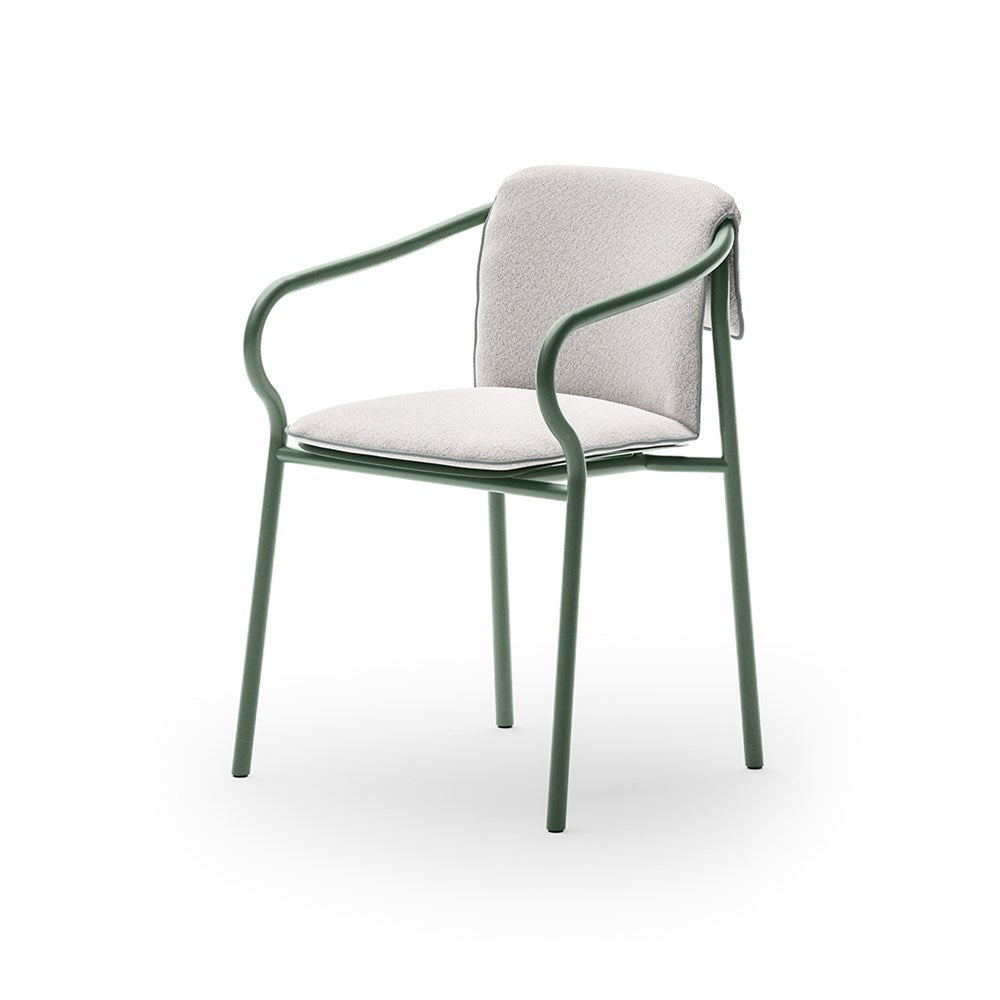 Salo Dining Armchair with Seat and Back Cushion