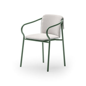 Salo Dining Armchair with Seat and Back Cushion