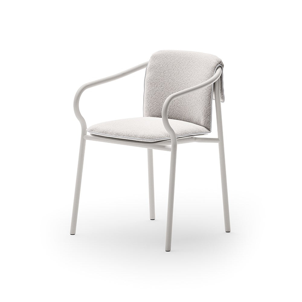 Salo Dining Armchair with Seat and Back Cushion