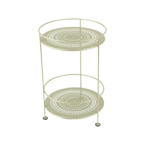 GUINGUETTE SIDE TABLE WITH PERFORATED DOUBLE TOP