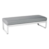 BELLEVIE 2-SEATER OTTOMAN-FLANNEL GREY CUSHION