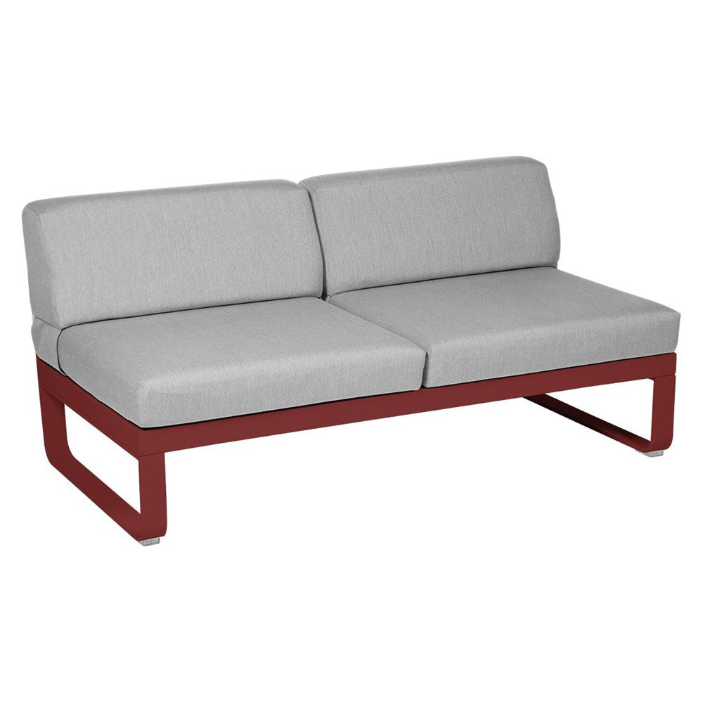 BELLEVIE 2-SEATER CENTRAL MODULE-FLANNEL GREY CUSHION