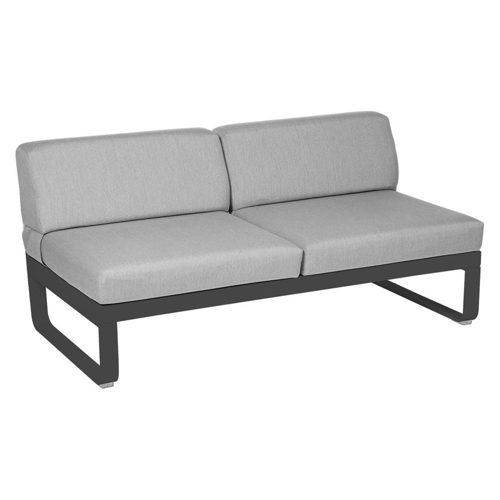 BELLEVIE 2-SEATER CENTRAL MODULE-FLANNEL GREY CUSHION