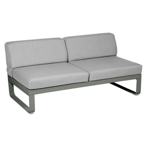 BELLEVIE 2-SEATER CENTRAL MODULE-FLANNEL GREY CUSHION