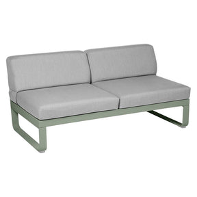 BELLEVIE 2-SEATER CENTRAL MODULE-FLANNEL GREY CUSHION