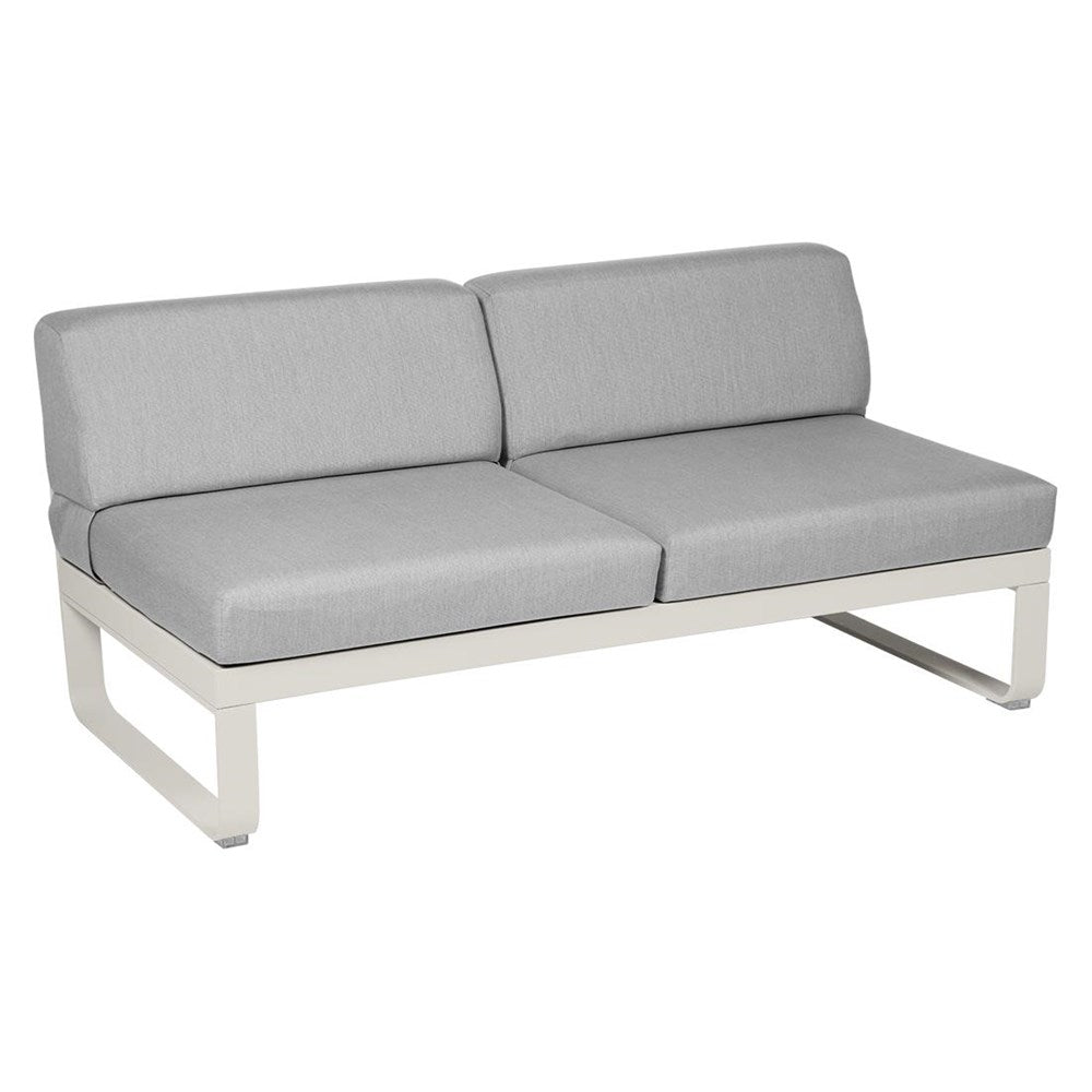 BELLEVIE 2-SEATER CENTRAL MODULE-FLANNEL GREY CUSHION