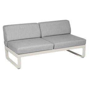 BELLEVIE 2-SEATER CENTRAL MODULE-FLANNEL GREY CUSHION